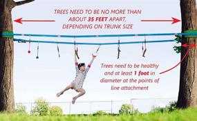 img 1 attached to 🥷 Unleash the Ninja Within: Ultimate Slackline Obstacle Course for Kids