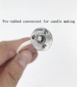 img 2 attached to 🕯️ Low Smoke & Natural Candle Wicks, 6" Pre-Waxed, 100% Cotton Core, DIY Candle Making Kit with Centering Device - Pack of 120