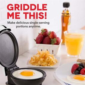 img 3 attached to 🥞 Dash Mini Maker: Electric Round Griddle for Pancakes, Cookies, Eggs & More, White 4 Inch