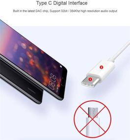 img 1 attached to Наушники HiFi Stereo USB C Earbuds с микрофоном для Samsung Galaxy, LG Velvet, Google Pixel, OnePlus и Huawei P30 Pro - белые.