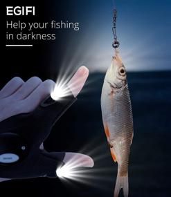 img 2 attached to 🔦 Unique LED Flashlight Gloves for Men - Perfect Christmas Stocking Stuffers and Gifts for Dad, Fishing, Camping, and Repairing