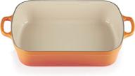 creuset signature rectangular roaster 5 25 quart logo