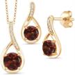 gem stone king pendant earrings women's jewelry logo