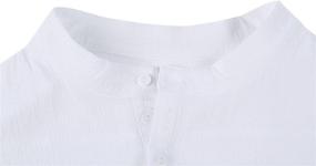 img 1 attached to 👕 Sleeve Henley Shirt: Stylish Cotton Henleys for Men's Wardrobe