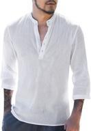 👕 sleeve henley shirt: stylish cotton henleys for men's wardrobe logo