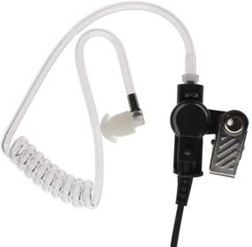 img 3 attached to 🎧 Tenqcovert Acoustic Tube Earpiece Headset Microphone for Motorola HT1000 HT2000 JT1000 Radio Security Door Supervisor