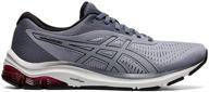 asics gel pulse men's shoes in black and white, size 11.5 logo