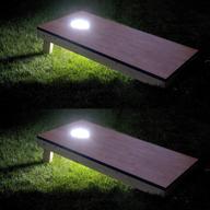 awefun cornhole lights - led lighting kit for corn hole boards - multiple color options - waterproof, bright, easy installation - perfect for family backyard play логотип