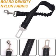 🐶 premium dog seat belt - 1 pack, adjustable nlyon car leash for dog/cat, safety leads for vehicles, 19-27 inch adjustable length logo