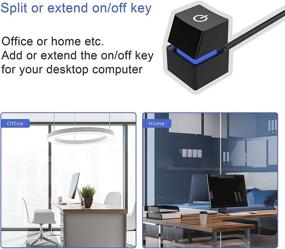 img 2 attached to 💻 Enhanced Desktop Computer Power Switch: LITROK External Remote Start Extension Cable for Easy PC Motherboard Power Control