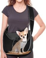 woyyho large dog sling carrier - hands-free crossbody bag pet sling mesh carrier with supportive bottom pad | ideal for small to medium dogs, cats, and rabbits logo