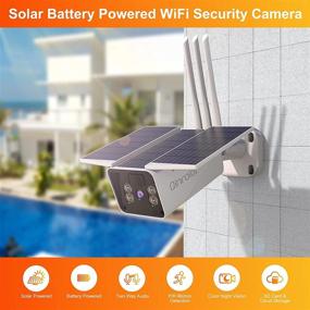 img 3 attached to 📸 Qinroiot 1080P Solar-Powered Security Cameras: Wireless Outdoor WiFi Cameras with Spotlight, Color Night Vision, PIR Motion Detection, 2-Way Audio, IP66 Waterproof
