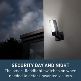 img 1 attached to 📷 Беспроводная уличная камера Netatmo Outdoor Security с интегрированным светильником, детектором движения, подключением Wi-Fi, черного цвета, из алюминия, NOC01US