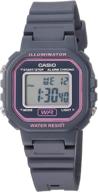 🕰️ женские наручные часы casio classic quartz: серый резиновый ремешок, модель la-20wh-8acf - вечная элегантность и точность логотип