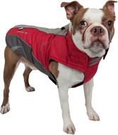 waterproof dog coat with blackshark technology: doghelios altitude-mountaineer wrap-velcro protective coat for all-weather adventures logo