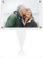 💧 waterproof picture frame simpleview 5x7 - ideal memorial gifts, cemetery decorations for grave, sympathy gift - clear grave decorations for cemetery & picture frames logo