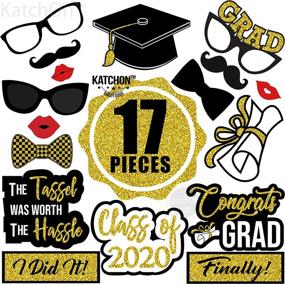 img 1 attached to 🎓 2021 Graduation Decorations: Real Glitter Photo Booth Props for Memorable Grad Pictures!