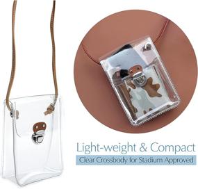 img 3 attached to Crossbody Stadium Approved Transparent Shoulder Women's Handbags & Wallets
