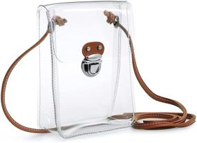img 4 attached to Crossbody Stadium Approved Transparent Shoulder Women's Handbags & Wallets