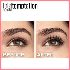 img 3 attached to 👁️ Maybelline New York Total Temptation Маскара для легкой смывки, 0.27 жидк. унций - Очень черная