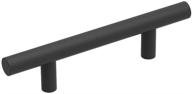 🖤 stylish basics collection bar pulls: 3 inch center to center matte black finish (10-pack) logo