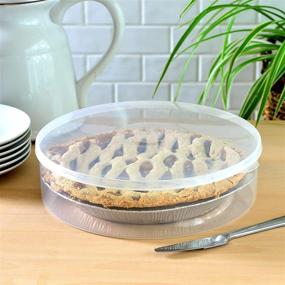 img 1 attached to 🥧 Youngever Plastic Pie Container: Clear, Round Food Storage with Lid for Fresh Pies, Cupcakes, Cookies, Cheesecakes - Convenient and Versatile Cupcake Carrier and Food Keeper