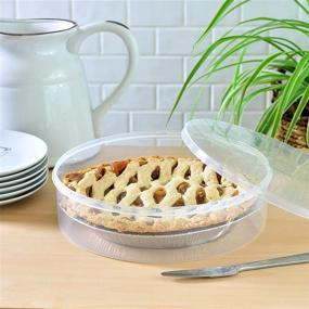 img 2 attached to 🥧 Youngever Plastic Pie Container: Clear, Round Food Storage with Lid for Fresh Pies, Cupcakes, Cookies, Cheesecakes - Convenient and Versatile Cupcake Carrier and Food Keeper