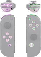 🌸 extremerate 7 colors 9 modes nintendo switch joycon dfs led kit - multicolor cherry blossoms pink classical symbols abxy trigger face button for joy-con controller (joycon not included) logo