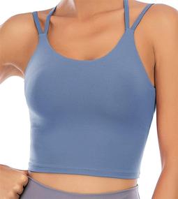 img 4 attached to VORCY Fitness Workout Running Camisole Sports & Fitness for Running