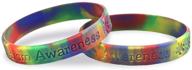 🌈 silicone bracelets for autism and asperger's awareness - ideal for individuals with petite wrists logo