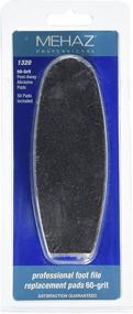 img 3 attached to 👣 Mehaz Professional Stainless Steel Foot File Replacement Pad, 60 Grit, 50 Count - Superior Quality for Perfect Pedicure Exfoliation