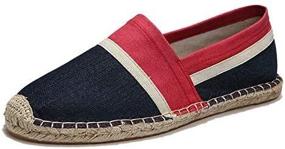 img 1 attached to Women's Canvas Espadrille Loafers, Size 41 (9.5); Men's Shoes