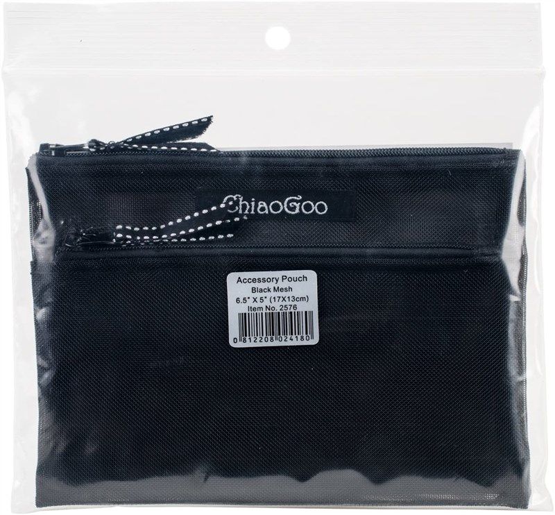 chiaogoo twist needles accessory pouch black 로고