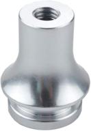 🚗 dewhel silver shift knob boot retainer/adapter - manual gear shifter lever 10x1.25 - enhanced seo logo