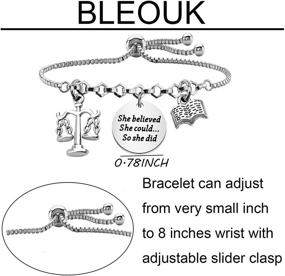 img 3 attached to BLEOUK Believed Bracelet Graduation Inspirational