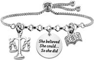 bleouk believed bracelet graduation inspirational logo