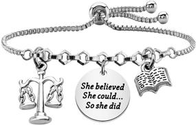 img 4 attached to BLEOUK Believed Bracelet Graduation Inspirational