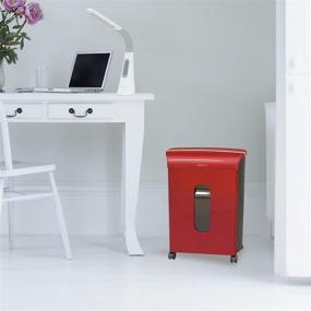 img 1 attached to 🔴 GoECOlife GMW124P-Red Limited Edition 12-Sheet High Security Microcut Paper Shredder in Striking Red Color