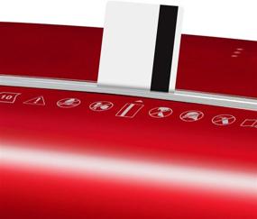 img 2 attached to 🔴 GoECOlife GMW124P-Red Limited Edition 12-Sheet High Security Microcut Paper Shredder in Striking Red Color