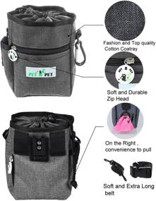 img 3 attached to 🐶 PET N PET Dog Treat Training Pouch with Built-in Poop Bag Dispenser and Rainbow Poop Bags - 3 Convenient Ways to Wear