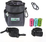 🐶 pet n pet dog treat training pouch with built-in poop bag dispenser and rainbow poop bags - 3 convenient ways to wear logo