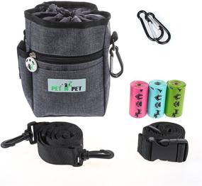 img 4 attached to 🐶 PET N PET Dog Treat Training Pouch with Built-in Poop Bag Dispenser and Rainbow Poop Bags - 3 Convenient Ways to Wear