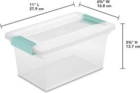 img 2 attached to Sterilite Clear Medium Clip Storage Box (Pack of 4): Improved SEO-Friendly Product Name!