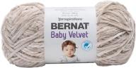bernat baby velvet yarn bunny brown logo