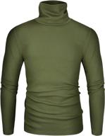 🧥 derminpro turtleneck t-shirts: stylish knitted sweatshirts for men's clothing logo