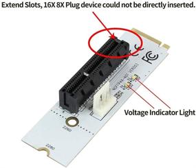 img 1 attached to 🛠️ Эффективный адаптер NGFF M2 в PCI-e для добычи BTC Miner - 2 штуки с портом M.2 2260 2280 SSD, M Key и PCIE-конвертер (белый)