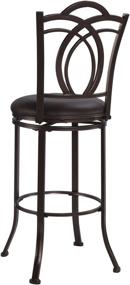 img 2 attached to Linon Coffee Brown Metal Swivel 30-Inch Bar Stool: Elegant and Versatile Seating Solution