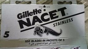 img 2 attached to 🪒 NACET 100 Stainless Double Edge Russian Razor Blades: Premium Men's Razors