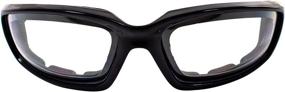 img 3 attached to Clear Anti Fog Foam Padded Motorcycle 🕶️ Glasses with Full Interior Padding - Birdz Oriole