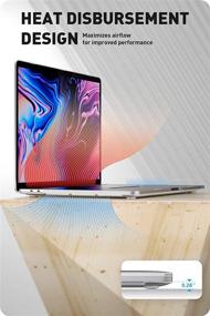 img 1 attached to 📒 Ultra Slim Translucent i-Blason Halo Case for MacBook Pro 16" (2019 Release) – Clear Protective Cover for New MacBook Pro 16" with Touch Bar, Touch ID – Frost/Clear